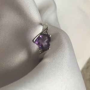 Purple gemstone ring